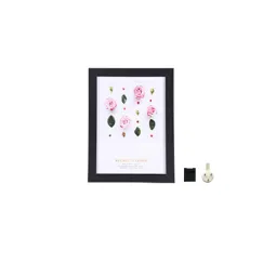 1 Set 5 Inch Photo Frame Patchwork Waterproof Thickened Decorative Foam Wall Hanging Photo Display Frame Household Supply - Black