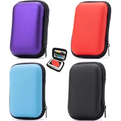 4 pieces - playing card sleeves - card box - Headphone bag - Data cable storage box - 11.5*8*4 cm - EVA storage box - storage bag - portable playing card holder - card game case - card storage - waterproof - for outdoor play, camping - 4 colors