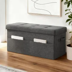 Artiss Storage Ottoman Foot Stool Rest Foldable