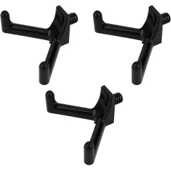 Tool Hooks for Garden Hanger - Storage Accessories for Garden Tools - 3 Pieces Black - for Shovels and Rakes