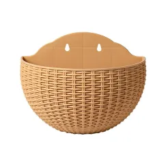 Exquisite Wall Flower Pot, Plastic Hanging Planter for Outdoor Garden Balcony, Home Decor Bucket Planter S