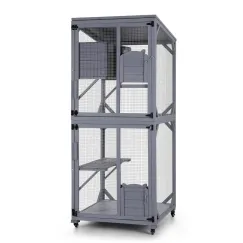 i.Pet Cat House Wooden 180cm Rabbit Hutch Pet Condo Small Dog Enclosure Cage