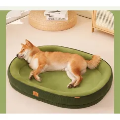 Pet Bed Dog Bed Cat Bed All-Season Washable Dog Bed Small Dog Bed Medium Dog - Gray - Size L75-60-12
