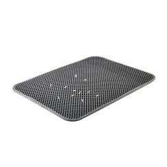 Cat Litter Ma Pet Cat Litter Mat Ouble-Layer Cat Litter Trapper Mats with Waterproof Bottom Net Litter Cat Mat Layer cat pad