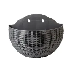 Exquisite Wall Flower Pot, Plastic Hanging Planter for Outdoor Garden Balcony, Home Decor Bucket Planter S