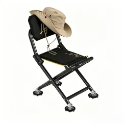 Black folding camping chair, outdoor chair, portable chair, sturdy camping chair, comfortable camping chair, camping furniture Australia