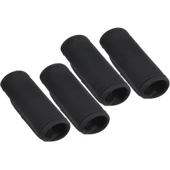4 Pcs Neoprene Luggage Handle Wrap for Suitcase Luggage Tags Identifiers Bulk Luggage Handle Wrap Luggage Tag Wraps Travel Accessories (Black)