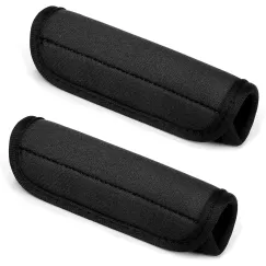2 Pack Luggage Handle Wrap for Suitcase, Black Luggage Handle Wraps Comfortable Neoprene Suitcase Identifiers Tags Luggage Makers Covers Travel Accessories for Easy Identifying