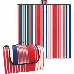 Picnic Mat 200 X 200 Cm, Waterproof Picnic Blanket For Beach And Garden, Large Picnic Tablecloth For Family (4-6 People)