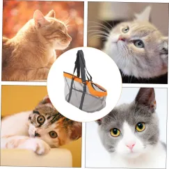 Pet Handbag Mesh Pet Carrier Dog Backpack Carrier Large Tote Bag Clear Pet Tote Bag Backpack Sling Portable Pet Tote Bunny Harness