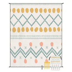 Style STD-001-33 Colorful Quick Dry Beach Mat Sand Proof Waterproof Outdoor Picnic Blanket - Compact & Lightweight