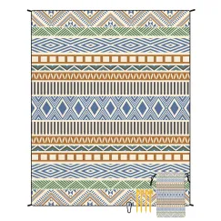 Style STD-001-44 Colorful Quick Dry Beach Mat Sand Proof Waterproof Outdoor Picnic Blanket - Compact & Lightweight
