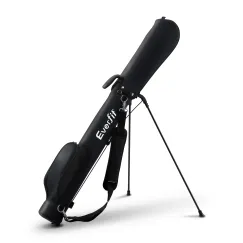 Everfit Golf Stand Bag Lightweight Sunday Pitch And Putt Bag Black