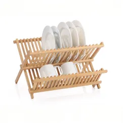 2 Tier Bamboo Dish Rack
