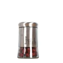 Round clear glass jars Kitchenware Grocery storage jars Tea jars Food storage jars  Airtight Food Storage Container （3pcs）