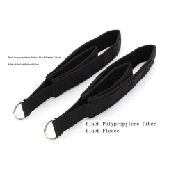 2PCS Pilates Straps, Pilates Double Loop Straps for Reformer, Fitness D-Ring Straps Double Loops Padded, Pilates Equipment D-Ring
