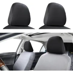 2 Packs Car Headrest Covers, Anti-Dirty Soft Headrest Comfort Seat Cover Protector, All-Season Universal Car Headrest Covers for Interior Decoration & Protection Fits Truck SUV Car