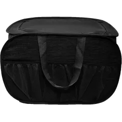 Collapsible Laundry Baskets, Tear Proof Pop Up Laundry Hamper with Lid, Dual Handles Durable Foldable Laundry Basket, Easy to Carry Laundry Hamper for Home, Laundry Room, Bedroom, Dorm, Travel Black