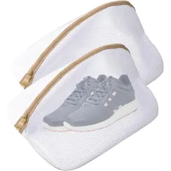 Laundry bag - Packing cubes - Laundry net - Women's shoe bag - Laundry bags with zipper - Compression zippered storage cubes - Reusable - 2 pieces - Shoe protector - Clothes