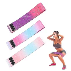 3 Pack Fabric Booty Bands, Resistance Bands For Women Butt And Legs Workout Bands Leg Bands