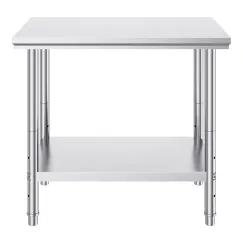 910x610mm Stainless Steel Kitchen Bench Commercial Work Food Prep Table
