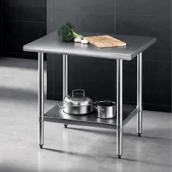 Cefito 914x762mm Stainless Steel Kitchen Bench 430
