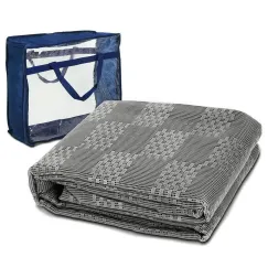 Weisshorn 5x2.5M Annex Matting 600GSM Floor Mats Hollow Design Mesh Caravan