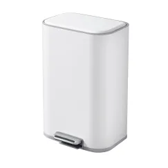 Cefito 30L Pedal Rubbish Bin Kitchen Trash Garbage Waste Can Soft Close White