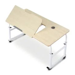 Artiss Mobile Laptop Desk Overbed Table Adjustable Computer Stand Bedside Cart