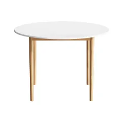 Artiss Dining Table Round White 108CM Diameter Demi