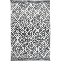 Amritsar Glenfalls Anthracite Tribal Rug 240X330