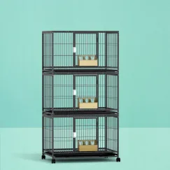 i.Pet Bird Cage Large Bird Cages Aviary Budgie Perch Cage Parrot Pet Stand Wheels