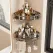 Gray Shower Caddy Corner Caddy 2-Tier Hooks Rod Bathroom Storage Shower Organizer