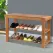 Artiss Shoe Rack Shoe Bench 10 Pairs Bamboo
