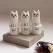Tiny Vase, Mini Handmade Whiskers Vase, Unique Handpainted Vase Decor, Tiny Modern Vase for Modern Home Decor