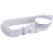 Shower tray siphon - Shower tray drains - Flat shower tray - Extra flat shower tray siphon - Drain set - Shower tray siphon - Shower tray siphon flat - For flat shower trays - Silver and white - Plastic