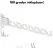 Wall-mounted coat rack - foldable - white - 35 cm - coat hook - hanger - drying rack