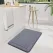 Grey  Geometric Pattern, Soft Lightweight Skin-Friendly, Bathroom Accessory, Toilet Anti-Slip Mat, Bathroom Mat, Machine Washable, Suitable for Shower Room, Bathroom Doorway, Bedroom Room Decoration, Modern Bath Mat, Durable Bathroom Floor Mat