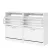 Artiss 2x Shoe Cabinet Storage Organiser 2 Flip Drawer White