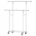 Artiss Clothes Rack Double Rod Airer Rail Coat Stand Adjustable Hanger
