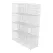 12 Cube Wire Grid Organiser Bookcase Storage Cabinet Wardrobe Closet White