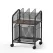 Artiss Mobile File Cabinet Rolling with Locking Wheels Wood Top Compact Storage Organiser Black
