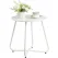 Metal Outdoor Side Table – Round Patio Table, Rust-Resistant Small End Coffee Table for Balcony, Garden, Porch, Living Room & Bedroom – Portable Accent Table for Indoor Outdoor Use, White