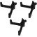 Tool Hooks for Garden Hanger - Storage Accessories for Garden Tools - 3 Pieces Black - for Shovels and Rakes