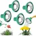 Universal Watering Can Head Replacement,Water Sprinkler Sprayer Rose Head Kettle Replacement Nozzles,Garden Shower Heads Watering Tool for Most Watering Jugs (4PCS)