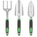 3-Piece Garden Tool Set - Gardening Set - Garden Kit - Tools for the Garden - Hand Tools - Garden Shears - Ideal Garden Gift for Women and Men - For Garden Lovers - Green