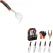 Hand Rake Garden Tool, Heavy Duty Hand Cultivators for Gardening + Garden Tools Set, 8 Piece Gardening Tools Set