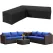 Garden Corner Sofa Cover Waterproof 210D Oxford L Shape Furniture Cover, 300 x 300 x 98 cm