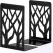 Book Ends, Bookends, Book Ends for Shelves, Bookends for Shelves, Bookend, Book Ends for Heavy Books, Book Shelf Holder Home Decorative, Metal Bookends, Bookend Supports, Book Stoppers (1 Pair, Black)