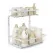 Artiss Under Sink Organizer Storage with 2 Slide Out Drawers 5 Adjustable Height Bathroom Kitchen Cabinet